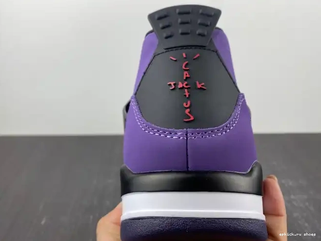 Cheap Jordan and LN4 Scott Family) Retro 4 Purple Travis 766296 (Friends 0512